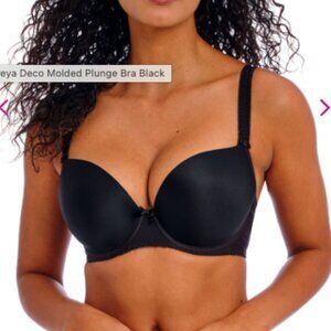 36I FREYA Molded PLUNGE T-Shirt bra with seamless finish under clothing